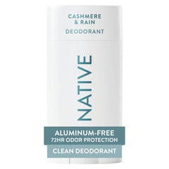 Native Deodorant Cashmere Rain stick for long-lasting freshness