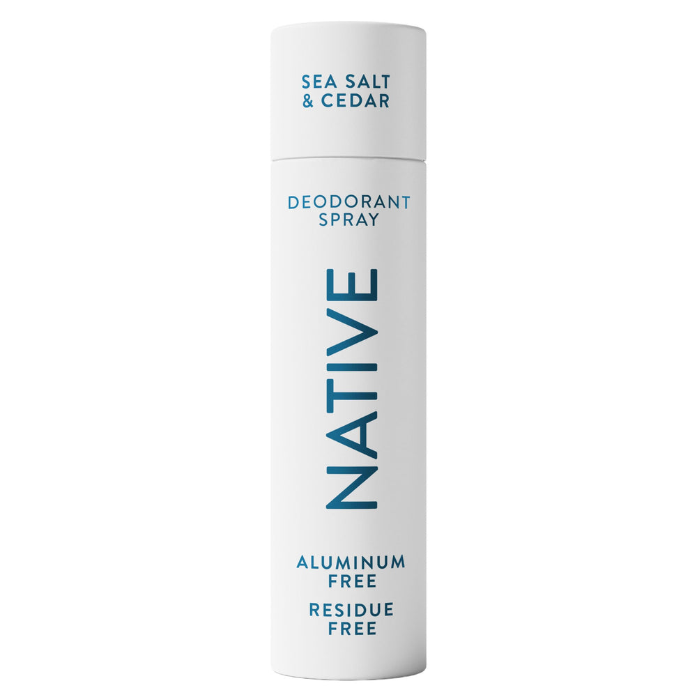 Native Sea Salt Cedar bottle shows portable freshness and 72-hour protection