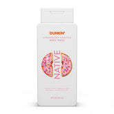 Native Dunkin Strawberry Frosted bottle—hydrating body wash for daily showers.