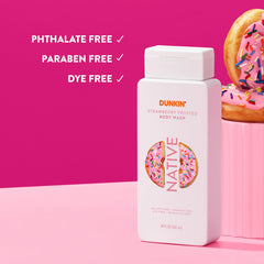 Native Dunkin Strawberry Frosted family-use scene suitable for kids and adults.