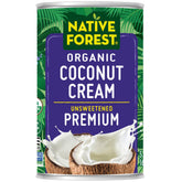Native Forest Coconut Cream being poured; a dairy-free option for curries and soups.