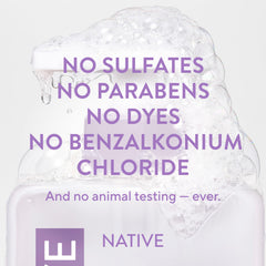 Native Lilac White Tea fragrance close-up inspires a refreshing, lightly scented hand wash.