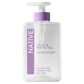 Native Liquid Hand Soap bottle with pump offering quick, effective cleansing for busy kitchens.