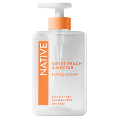 Native Liquid Hand Soap bottle with pump for gentle daily cleansing.