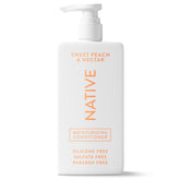 Native Moisturizing Conditioner Sweet Peach & Nectar bottle front shows hydration for shiny hair