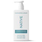 Native Strengthening 2-in-1 bottle on display, promoting gentle cleansing and stronger strands