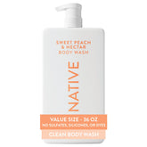 Native sulfate-free body wash bottle pour for quick refreshing cleanse