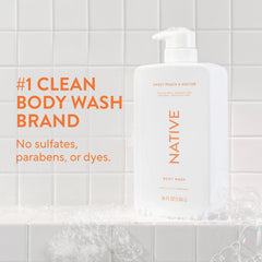 Native sulfate-free body wash foam and lather for rich shower experience