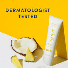 Applying Native Sunscreen on skin demonstrates a smooth, lightweight finish.
