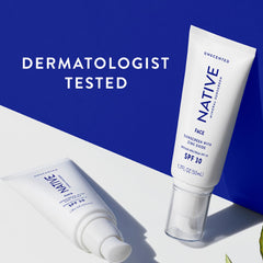 Hawaii-compliant badge on Native Sunscreen SPF 30 packaging