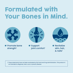 NativePath bone-health-scoop-dispensing image shows convenient serving scoop for easy mix.