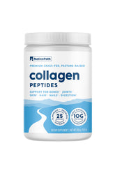 NativePath Collagen Peptides tub front view showing premium powder for skin, hair, and nails support