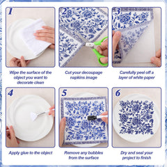 NatNarr napkins on bottle demo for easy DIY embellishment