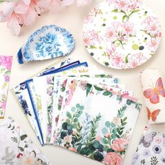 NatNarr chinoiserie napkins for vibrant gift wraps and handmade cards with elegant patterns
