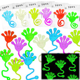 NatNarr Glow Sticky Hands multi-color pack for party favors and playful sensory fun