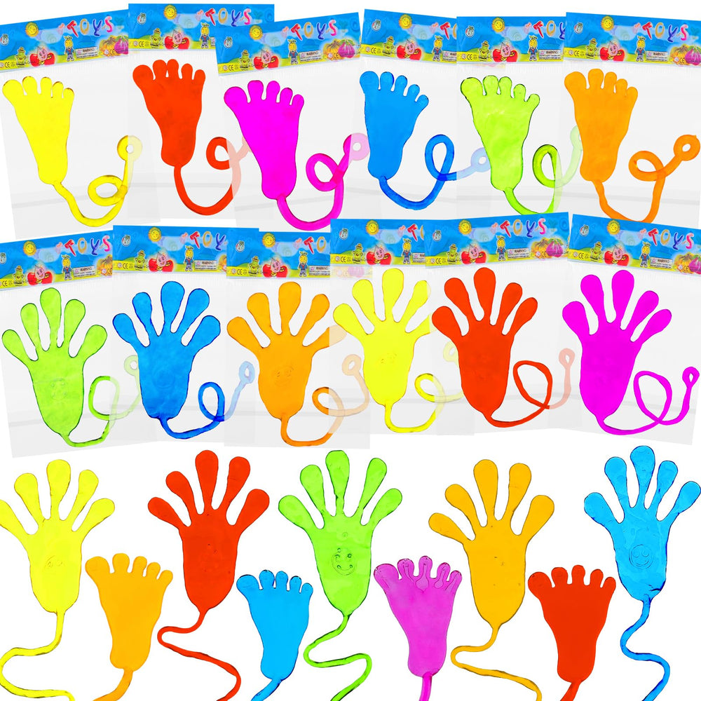 NatNarr sticky hands pack with 50 pieces, ready for party favors and classroom prizes.