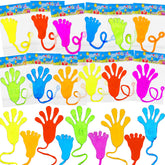 NatNarr sticky hands pack with 50 pieces, ready for party favors and classroom prizes.