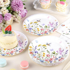 NatNarr wildflower napkins 6.5in absorbent, decorative for tidy tables.