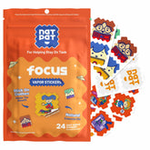 The Natural Patch Co NATPAT Focus Patch on clothes promotes calm, alert focus for kids.