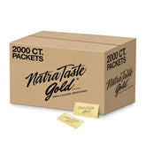 NatraTaste Gold zero calorie packets for coffee and tea add calorie-free sweetness.