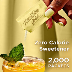 NatraTaste Gold on-the-go packets deliver portable sweetness for drinks.