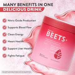 Natrava Beets+ scoop measures convenient servings for daily use.