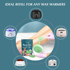 Natreza hard wax beads for chin waxing removes fine hair with minimal tug.