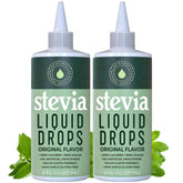 NatriSweet liquid stevia drops pour from the bottle for zero-calorie sweetness.