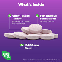 Tablets dissolving in mouth for quick, water-free use