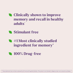 Natrol Cognium Memory tablet in hand showing easy twice-daily use.