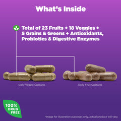 Natrol JuiceFestiv antioxidants supporting cellular health with probiotics.