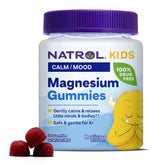 Natrol Kids Magnesium Citrate Gummies bottle front, tasty daily support for calm and relaxed evenings.