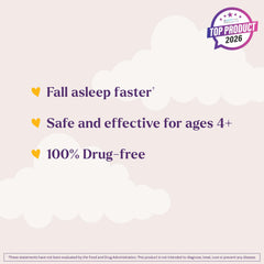 Natrol Kids Melatonin ingredients panel showing non-GMO, vegetarian formulation.