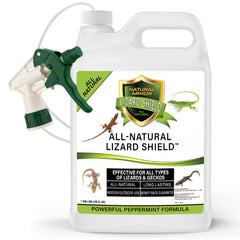 Natural Armor Lizard Repellent bottle pour for quick indoor and outdoor use.