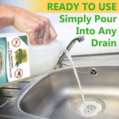 Natural Armor safe sewer drain treatment helps with drain fly issues.
