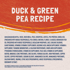 Natural Balance Reserve green peas illustrating fiber source for digestion