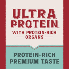 Natural Balance Ultra Protein Pate chicken-heart and liver—nutrient-rich protein.