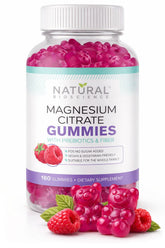 Natural BioScience Sugar Free Magnesium Gummies bottle with 100 mg supports calm mood and sleep.