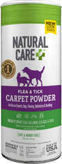 Natural Care Flea & Tick Carpet Powder bottle for safe, effective home protection