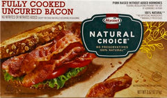 Natural Choice bacon on skillet crisps for fast cooking.