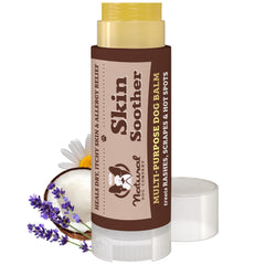 Natural Dog Company Skin Soother Travel Stick close-up for on-the-go itch relief.