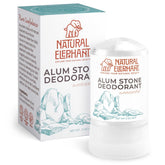 Natural Elephant alum stone deodorant stick 60g, compact and travel-ready.