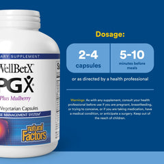 Natural Factors PGX label detail emphasizing third-party testing for purity