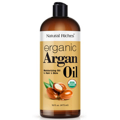 Natural Riches Argan Oil 16oz bottle for deep hydration