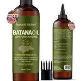 Natural Riches Batana Oil 8 oz bottle ready for easy scalp nourishment.