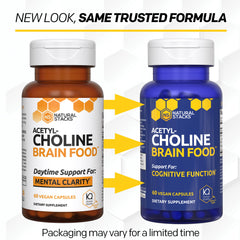 Natural Stacks Acetylcholine Brain Food capsules reveal alpha GPC and ALCAR composition