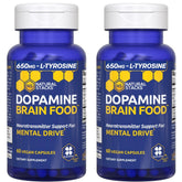 Natural Stacks Dopamine Brain Food bottle front view for focus support