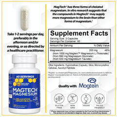 Natural Stacks MagTech ingredients Magtein closeup emphasizes brain-health benefits.