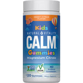 Natural Vitality CALM Kids bottle with gummies supporting a healthy stress response