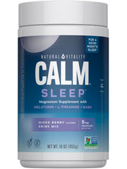 Natural Vitality CALM Sleep powder bottle for nightly relaxation